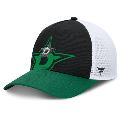 Бейсболка Dallas Stars Fanatics Authentic Pro A-Frame Rink - Black/Green