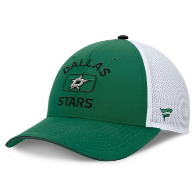 Бейсболка Dallas Stars Fanatics Authentic Pro Rink Trucker - Kelly Green/White