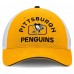 Бейсболка Pittsburgh Penguins Fanatics Authentic Pro Rink - Gold/White