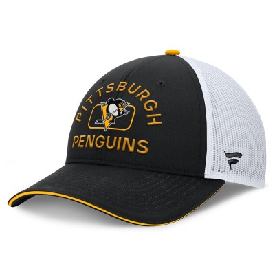 Бейсболка Pittsburgh Penguins Fanatics Authentic Pro Rink - Black/White
