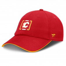 Бейсболка Calgary Flames Fanatics Red/Gold Authentic Pro Ripstop