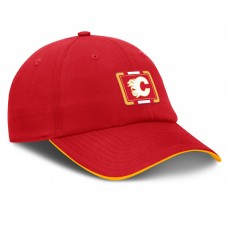 Бейсболка Calgary Flames Fanatics Red/Gold Authentic Pro Ripstop