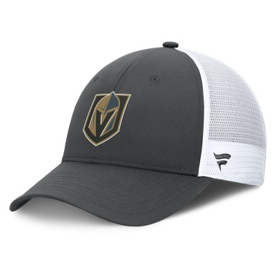Бейсболка Vegas Golden Knights Fanatics Authentic Pro Simple Rink Trucker - Gray/White