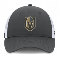 Бейсболка Vegas Golden Knights Fanatics Authentic Pro Simple Rink Trucker - Gray/White