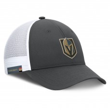 Бейсболка Vegas Golden Knights Fanatics Authentic Pro Simple Rink Trucker - Gray/White