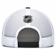 Boston Bruins Fanatics Black/White Authentic Pro Simple Rink Trucker Adjustable Hat
