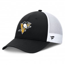 Бейсболка Pittsburgh Penguins Fanatics Black/White Authentic Pro Simple Rink Trucker Бейсболка Pittsburgh Penguins Fanatics Black/White Authentic Pro Simple Rink Trucker