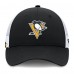 Бейсболка Pittsburgh Penguins Fanatics Black/White Authentic Pro Simple Rink Trucker