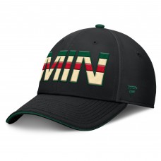 Бейсболка Minnesota Wild Fanatics Black/Green Authentic Pro Rink Team Code