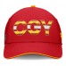 Бейсболка Calgary Flames Fanatics Red/Gold Authentic Pro Rink Team Code