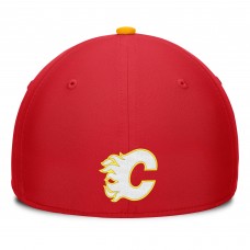 Бейсболка Calgary Flames Fanatics Red/Gold Authentic Pro Rink Team Code