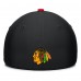 Бейсболка Chicago Blackhawks Fanatics Authentic Pro Rink Team Code - Black/Red