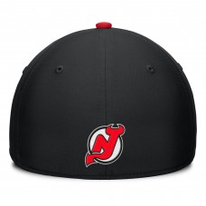 Бейсболка New Jersey Devils Fanatics Black/Red Authentic Pro Rink Team Code