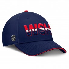 Бейсболка Washington Capitals Fanatics Authentic Pro Rink Team Code - Navy/Red