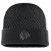 Шапка Chicago Blackhawks Fanatics Authentic Pro Road Cuffed Knit - Black