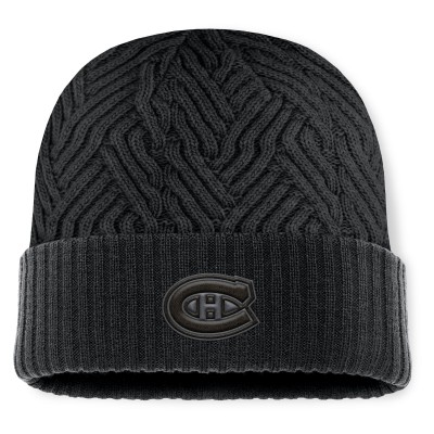 Шапка Montreal Canadiens Fanatics Black Authentic Pro Road Cuffed Knit