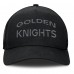 Бейсболка Vegas Golden Knights Fanatics Black Authentic Pro Road Stack Text A-Frame
