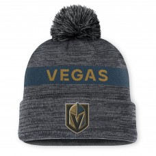 Шапка с помпоном Vegas Golden Knights Fanatics Gray Authentic Pro Rink