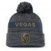 Шапка с помпоном Vegas Golden Knights Fanatics Gray Authentic Pro Rink