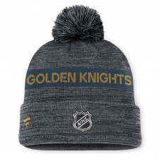 Шапка с помпоном Vegas Golden Knights Fanatics Gray Authentic Pro Rink