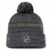Шапка с помпоном Vegas Golden Knights Fanatics Gray Authentic Pro Rink