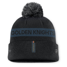 Женская шапка с помпоном Vegas Golden Knights Fanatics Black/ Authentic Pro Rink Cuffed Женская шапка с помпоном Vegas Golden Knights Fanatics Black/ Authentic Pro Rink Cuffed