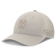 Женская бейсболка Chicago Blackhawks Fanatics Tan Authentic Pro Road Trucker