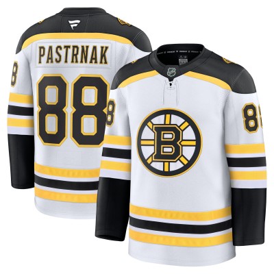 Игровая джерси Boston Bruins David Pastrnak Fanatics White Away Premium
