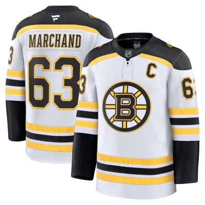 Boston Bruins Brad Marchand Fanatics White Away Premium Jersey