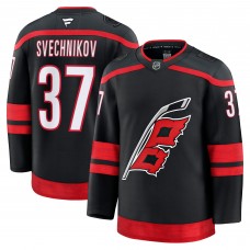 Джерси Carolina Hurricanes Andrei Svechnikov Fanatics Black Home Premium