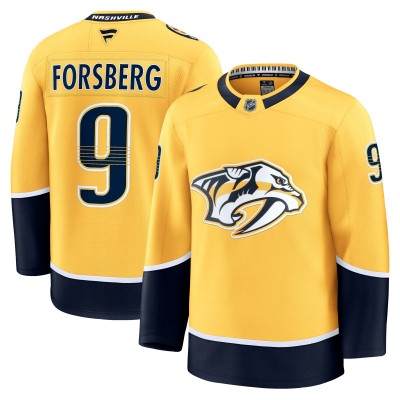 Джерси Nashville Predators Filip Forsberg Fanatics Gold Home Premium