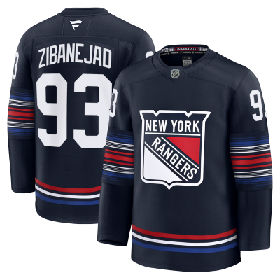 Джерси Mika Zibanejad New York Rangers Fanatics Alternate Premium - Navy