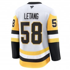 Игровая джерси Pittsburgh Penguins Kris Letang Fanatics White Premium