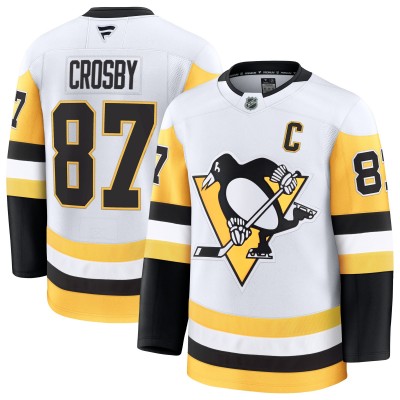 Игровая джерси Pittsburgh Penguins Sidney Crosby Fanatics White Away Premium