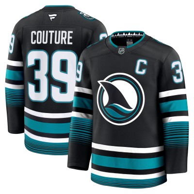 Игровая джерси San Jose Sharks Logan Couture Fanatics Black Alternate Premium