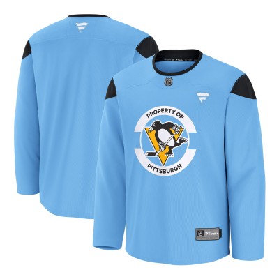 Игровая джерси Pittsburgh Penguins Fanatics Blue Home Practice
