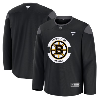 Игровая джерси Boston Bruins Fanatics Black Team Practice