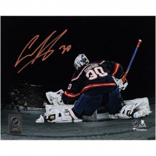 Ilya Sorokin New York Islanders Autographed Fanatics Authentic 8 x 10 Making Save Spotlight Photograph