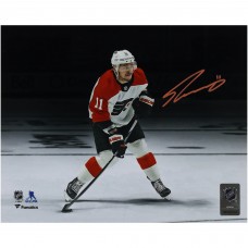 Travis Konecny Philadelphia Flyers Autographed Fanatics Authentic 8 x 10 White Shooting Spotlight Photograph Travis Konecny Philadelphia Flyers Autographed Fanatics Authentic 8 x 10 White Shooting Spotlight Photograph