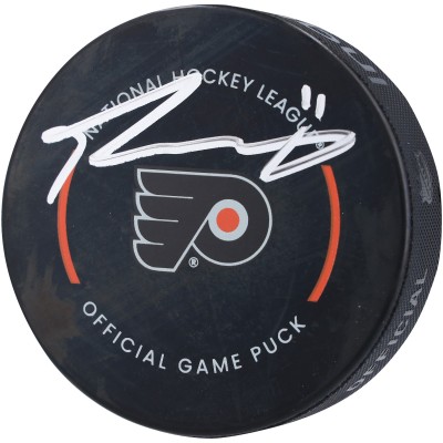 Шайба с автографом Travis Konecny Philadelphia Flyers Fanatics Authentic Official