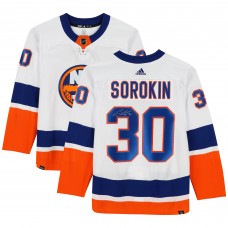 Ilya Sorokin New York Islanders Autographed Fanatics Authentic White adidas Authentic Jersey Ilya Sorokin New York Islanders Autographed Fanatics Authentic White adidas Authentic Jersey