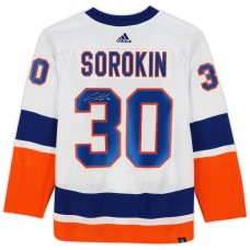 Ilya Sorokin New York Islanders Autographed Fanatics Authentic White adidas Authentic Jersey Ilya Sorokin New York Islanders Autographed Fanatics Authentic White adidas Authentic Jersey