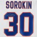 Ilya Sorokin New York Islanders Autographed Fanatics Authentic White adidas Authentic Jersey