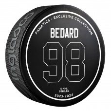 Шайба Connor Bedard Chicago Blackhawks First NHL Goal - Limited Edition of 980