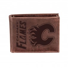 Кошелек Calgary Flames Bi-Fold Leather - Brown