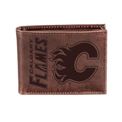 Кошелек Calgary Flames Bi-Fold Leather - Brown