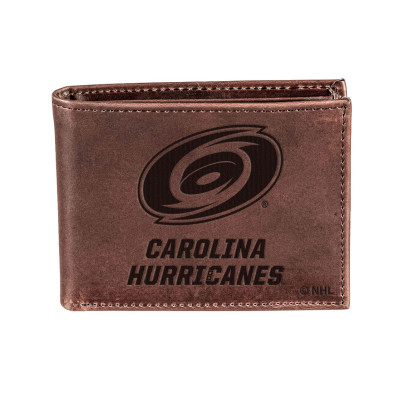 Кошелёк Carolina Hurricanes Brown Bi-Fold Leather