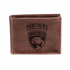 Кошелек Florida Panthers Brown Bi-Fold Leather
