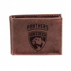 Кошелек Florida Panthers Brown Bi-Fold Leather