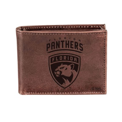 Кошелек Florida Panthers Brown Bi-Fold Leather